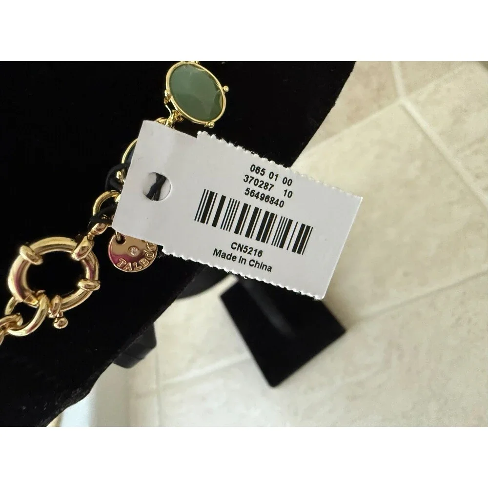 Talbots Green Fall Floral Necklace - NWT